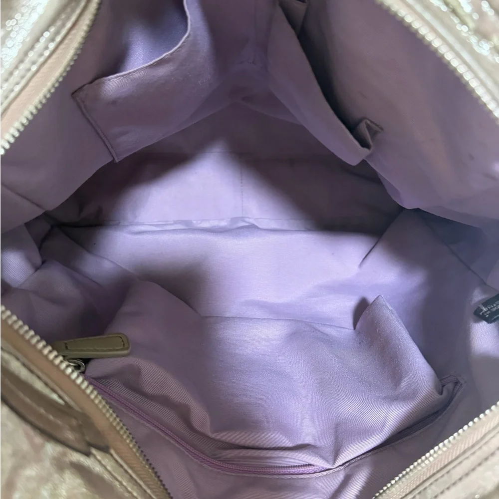 Coach Shimmering Tan Tote Bag - Picture 8 of 9